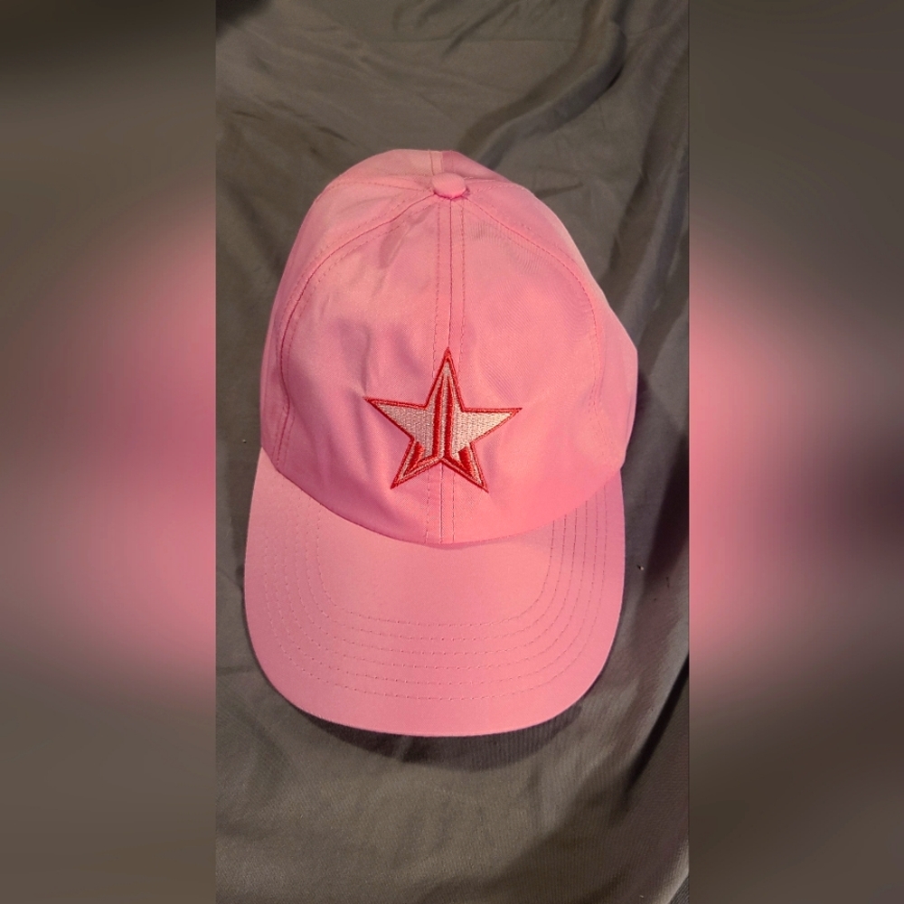 Jeffree Star logo dad hat baseball cap new without tags baby pink
